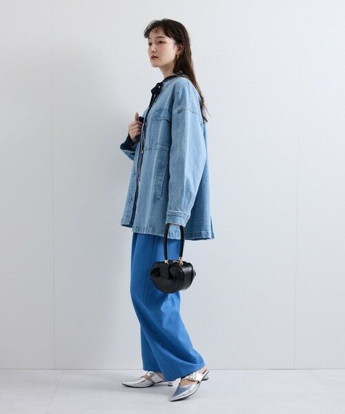 VICKY / ビッキー テーラードジャケット | ストレッチデニムチュニックジャケット≪手洗い可能≫ | 詳細26