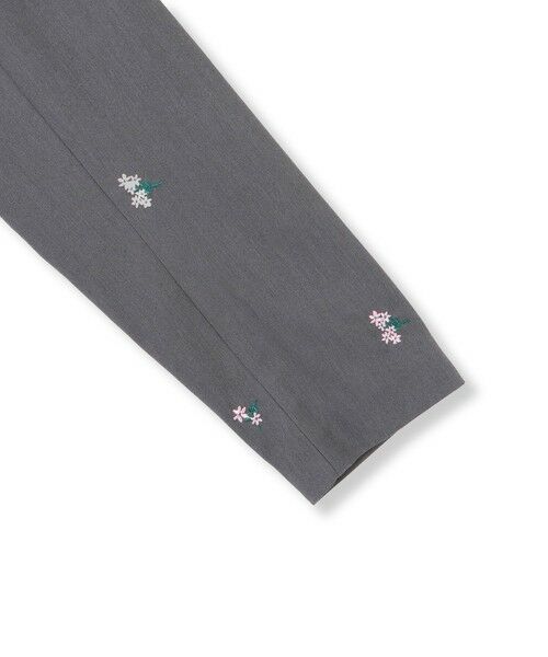 VICKY / ビッキー テーラードジャケット | ツイルフラワー刺繍ジャケット≪手洗い可能≫ | 詳細19