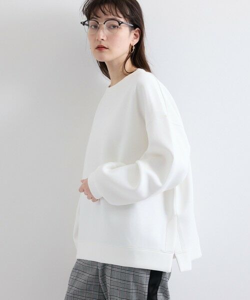 VICKY/ビッキー ダンボールサイドスリットプルオーバー≪洗濯機で洗える≫ オフホワイト M VICKY/ビッキー ダンボールサイドスリットプルオーバー≪洗濯機で洗える≫ オフホワイト M