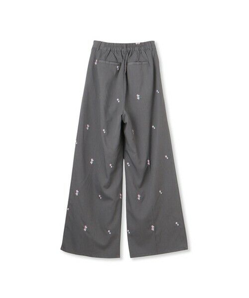 VICKY / ビッキー その他パンツ | ツイルフラワー刺繍タックパンツ≪手洗い可能≫ | 詳細7