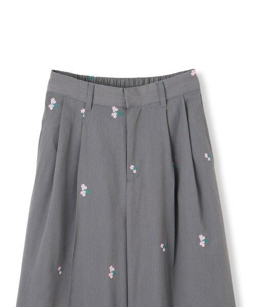 VICKY / ビッキー その他パンツ | ツイルフラワー刺繍タックパンツ≪手洗い可能≫ | 詳細8