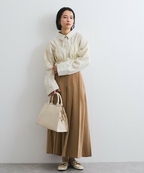 VICKY / ビッキー ミニ・ひざ丈スカート | ツイルプリーツスカート≪手洗い可能≫ | 詳細1