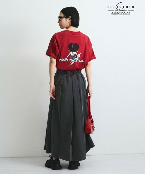 VICKY / ビッキー ミニ・ひざ丈スカート | ツイルプリーツスカート≪手洗い可能≫ | 詳細11