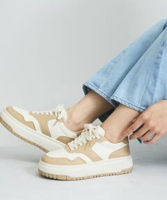 VICKY / ビッキー フラットシューズ | 配色デッキスニーカー