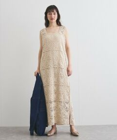 VICKY / ビッキー ロング・マキシ丈ワンピース | クロシェロングワンピース≪手洗い可能≫