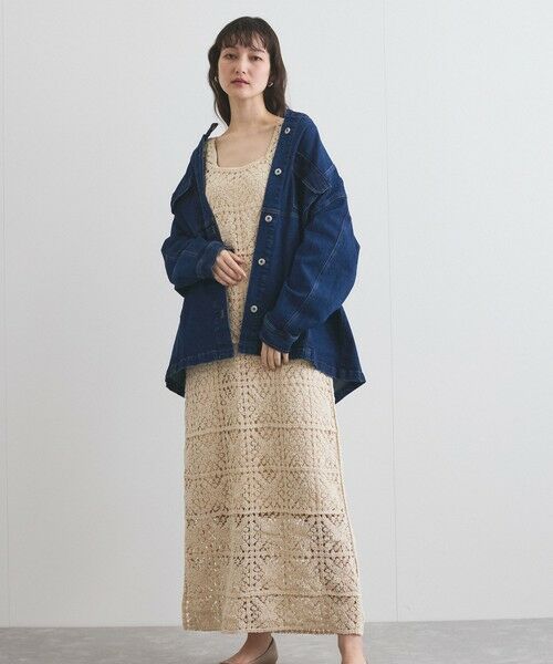 VICKY / ビッキー ロング・マキシ丈ワンピース | クロシェロングワンピース≪手洗い可能≫ | 詳細7