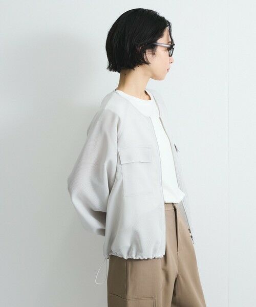 VICKY / ビッキー テーラードジャケット | メッシュZIPブルゾン≪手洗い可能≫ | 詳細2