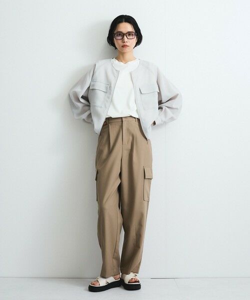 VICKY / ビッキー テーラードジャケット | メッシュZIPブルゾン≪手洗い可能≫ | 詳細4