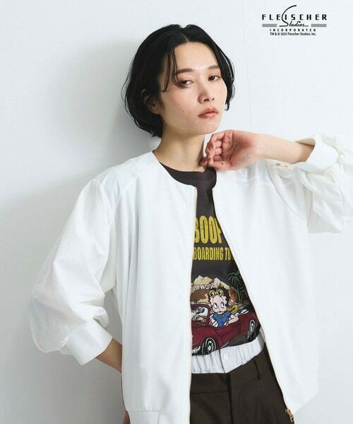 VICKY / ビッキー テーラードジャケット | ジャージ切替ブルゾン≪手洗い可能≫ | 詳細7