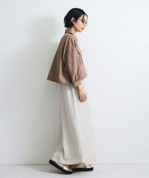 VICKY / ビッキー テーラードジャケット | リネンライクワッシャージャケット≪手洗い可能≫ | 詳細4
