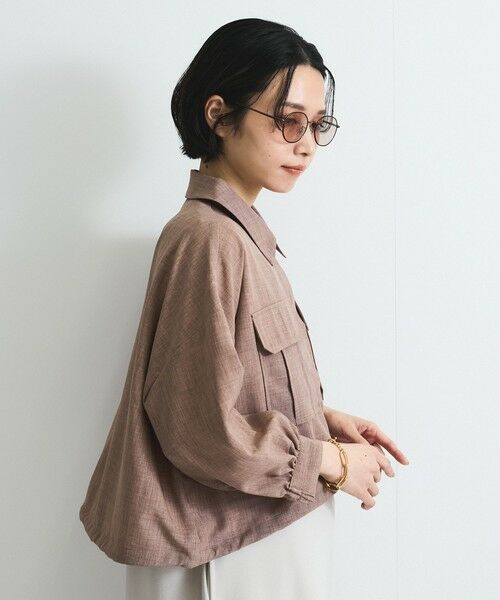 VICKY / ビッキー テーラードジャケット | リネンライクワッシャージャケット≪手洗い可能≫ | 詳細2