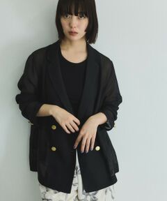 VICKY / ビッキー テーラードジャケット | メッシュダブルテーラージャケット≪手洗い可能≫