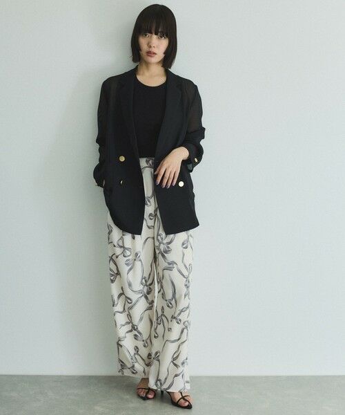 VICKY / ビッキー テーラードジャケット | メッシュダブルテーラージャケット≪手洗い可能≫ | 詳細1