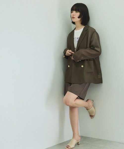 VICKY / ビッキー テーラードジャケット | メッシュダブルテーラージャケット≪手洗い可能≫ | 詳細10