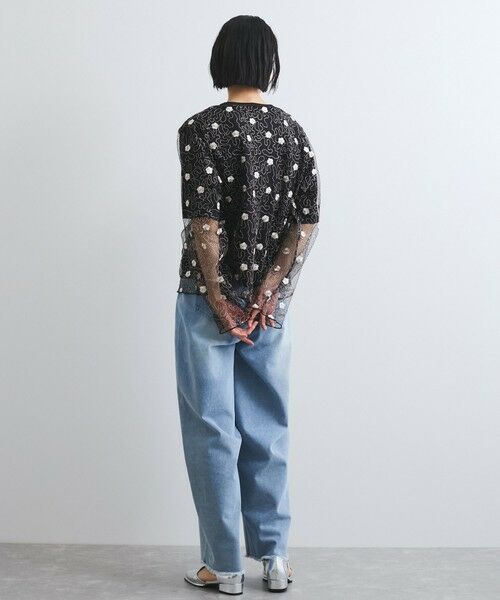 VICKY / ビッキー カットソー | フラワー刺繍メッシュアンサンブル≪手洗い可能≫ | 詳細13