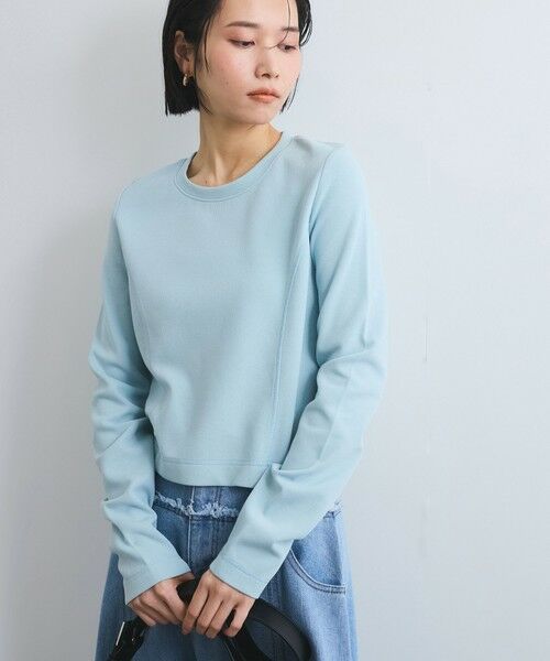 VICKY/ビッキー デザイン切替カットプルオーバー≪洗濯機で洗える≫ ブルー M VICKY/ビッキー デザイン切替カットプルオーバー≪洗濯機で洗える≫ ブルー M