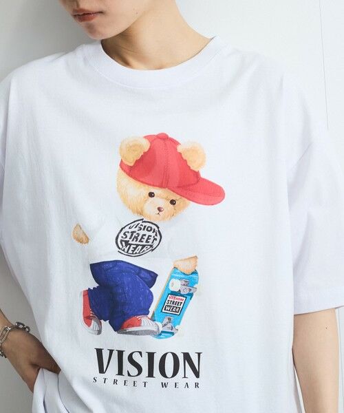 VICKY / ビッキー カットソー | 【VISION STREET WEAR】テディーベアTシャツ≪洗濯機で洗える≫ | 詳細4