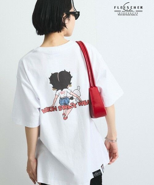 VICKY / ビッキー カットソー | 【VISION × Betty BoopTM】ヴィンテージプリントＴシャツ≪洗濯機で洗える≫ | 詳細1