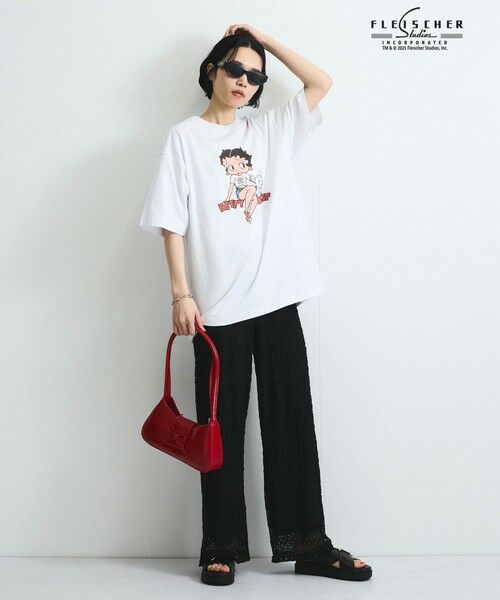 VICKY / ビッキー カットソー | 【VISION × Betty BoopTM】ヴィンテージプリントＴシャツ≪洗濯機で洗える≫ | 詳細3