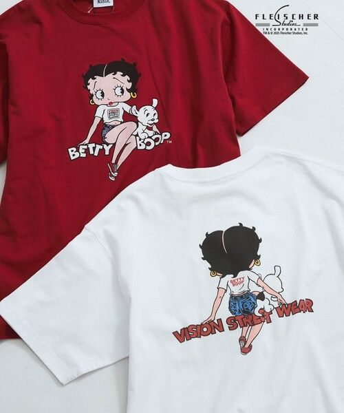 VICKY / ビッキー カットソー | 【VISION × Betty BoopTM】ヴィンテージプリントＴシャツ≪洗濯機で洗える≫ | 詳細12