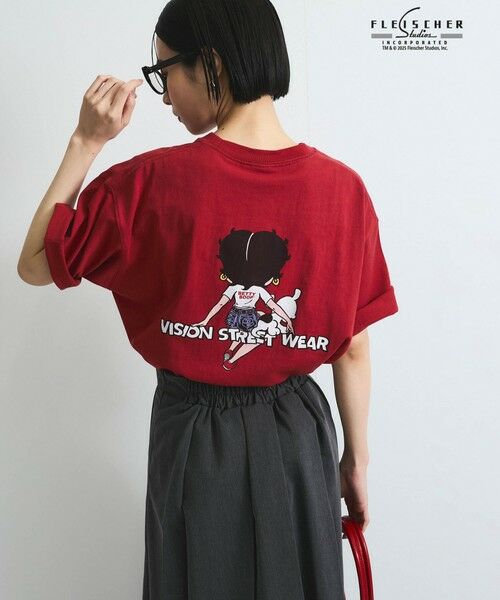 VICKY / ビッキー カットソー | 【VISION × Betty BoopTM】ヴィンテージプリントＴシャツ≪洗濯機で洗える≫ | 詳細10