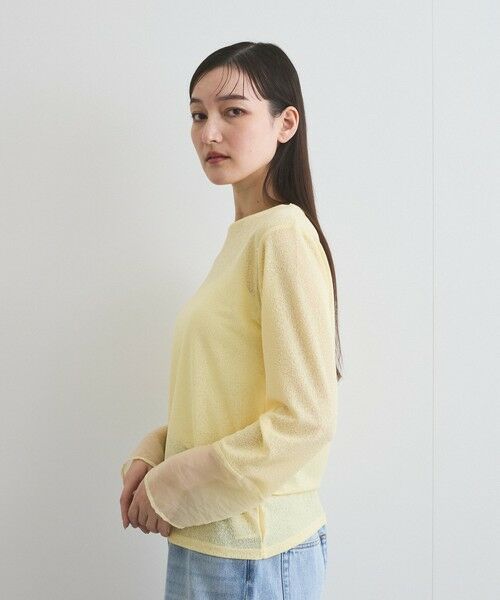 VICKY / ビッキー カットソー | 袖シアーカットソートップス≪手洗い可能≫ | 詳細7