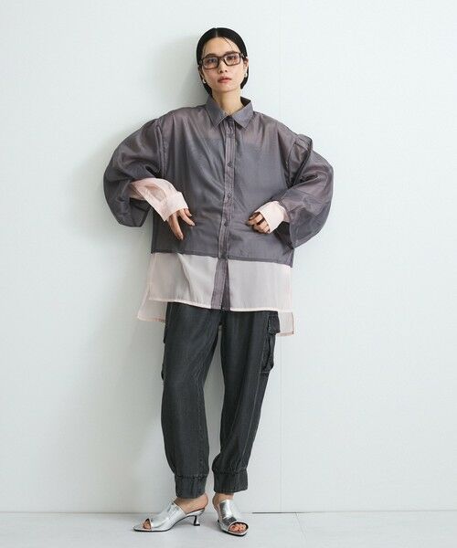 VICKY / ビッキー デニムパンツ | バイオシルクパウダージョガーパンツ≪洗濯機で洗える≫ | 詳細6