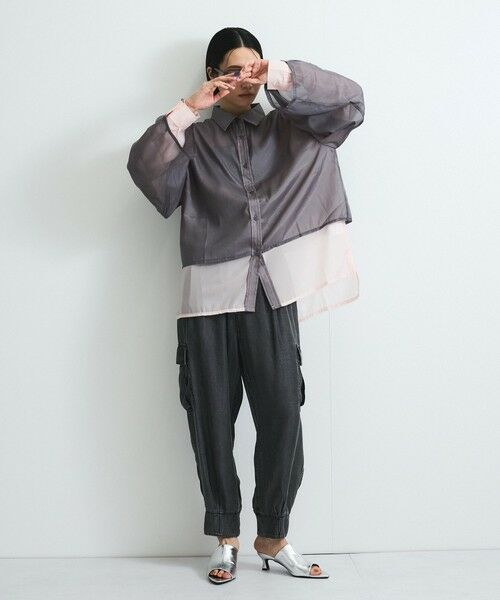 VICKY / ビッキー デニムパンツ | バイオシルクパウダージョガーパンツ≪洗濯機で洗える≫ | 詳細7