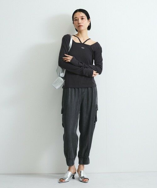 VICKY / ビッキー デニムパンツ | バイオシルクパウダージョガーパンツ≪洗濯機で洗える≫ | 詳細8