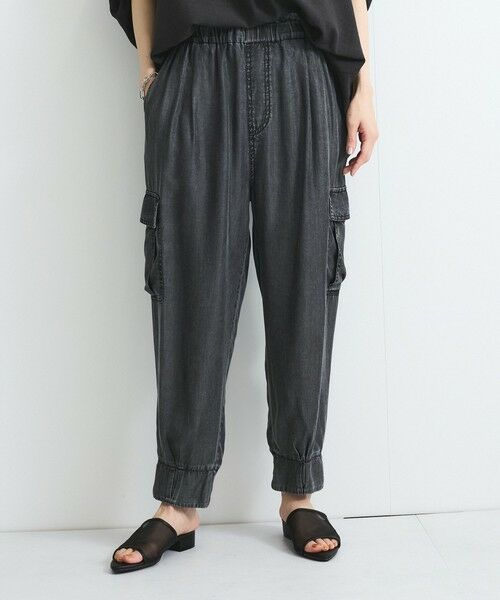 VICKY/ビッキー バイオシルクパウダージョガーパンツ≪洗濯機で洗える≫ ブラック M VICKY/ビッキー バイオシルクパウダージョガーパンツ≪洗濯機で洗える≫ ブラック M