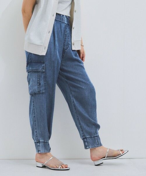 VICKY / ビッキー デニムパンツ | バイオシルクパウダージョガーパンツ≪洗濯機で洗える≫ | 詳細14