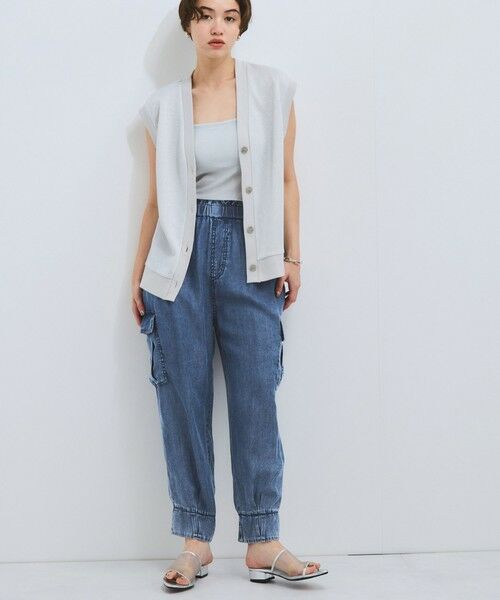 VICKY / ビッキー デニムパンツ | バイオシルクパウダージョガーパンツ≪洗濯機で洗える≫ | 詳細15