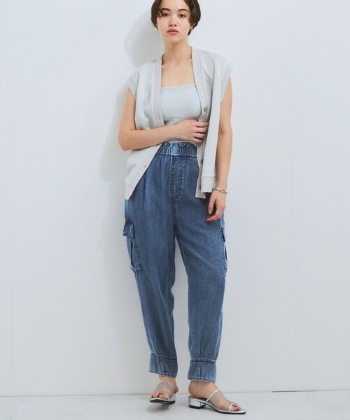 VICKY / ビッキー デニムパンツ | バイオシルクパウダージョガーパンツ≪洗濯機で洗える≫ | 詳細16