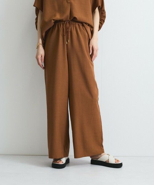 VICKY/ビッキー タンブラーブッチャーイージーパンツ≪セットアップ対応/手洗い可能≫ ブラウン M VICKY/ビッキー タンブラーブッチャーイージーパンツ≪セットアップ対応/手洗い可能≫ ブラウン M