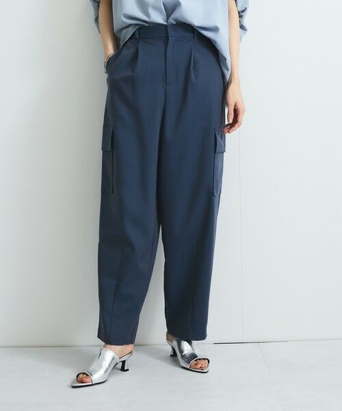 VICKY/ビッキー ストレッチカーゴパンツ≪手洗い可能≫ ブルー M VICKY/ビッキー ストレッチカーゴパンツ≪手洗い可能≫ ブルー M