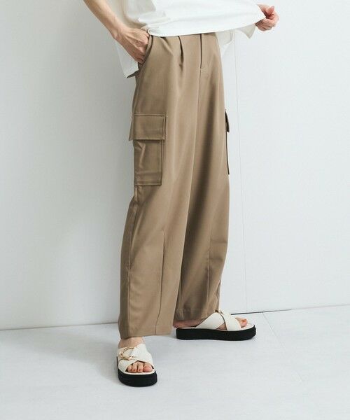 VICKY/ビッキー ストレッチカーゴパンツ≪手洗い可能≫ ブラウン M VICKY/ビッキー ストレッチカーゴパンツ≪手洗い可能≫ ブラウン M