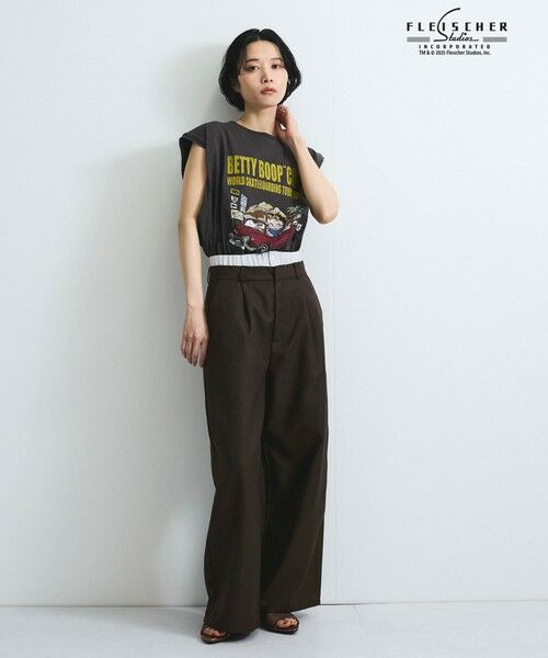 VICKY / ビッキー その他パンツ | ヘザーツイルWウエストルーズパンツ≪手洗い可能≫ | 詳細8