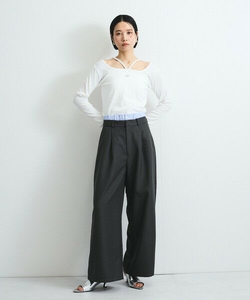 VICKY / ビッキー その他パンツ | ヘザーツイルWウエストルーズパンツ≪手洗い可能≫ | 詳細13