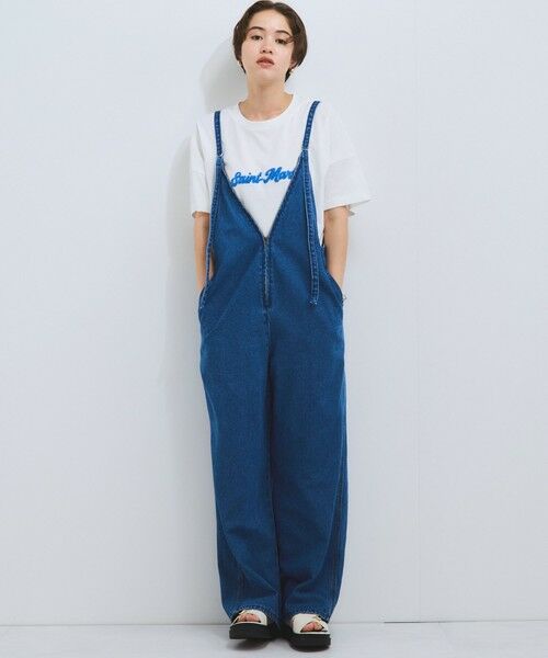 おしゃれ ヒッキー デニム サロペット 大人 かわいい ライトオンスデニムサロペットスカート≪手洗い可能≫ | VICKY