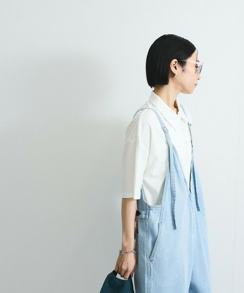 スウェットＸデニム☆サロペットパンツ☆ブラック×カラフル antiqua デニムサロペット サロペット メンズ ロング ボトムス