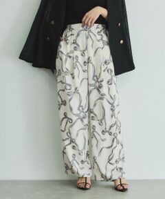 VICKY / ビッキー その他パンツ | リボンプリントリラックスパンツ≪洗濯機で洗える≫