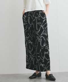 VICKY / ビッキー その他パンツ | リボンプリントリラックスパンツ≪洗濯機で洗える≫