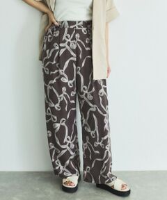 VICKY / ビッキー その他パンツ | リボンプリントリラックスパンツ≪洗濯機で洗える≫