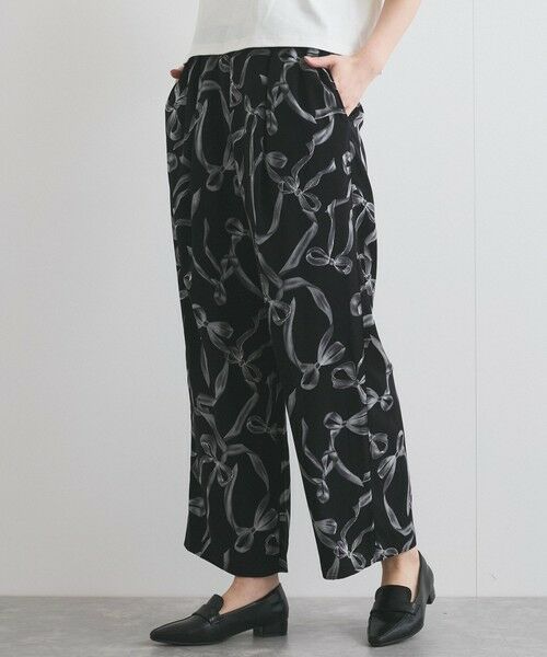VICKY / ビッキー その他パンツ | リボンプリントリラックスパンツ≪洗濯機で洗える≫ | 詳細4