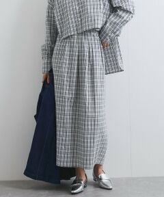 VICKY / ビッキー ミニ・ひざ丈スカート | フロントタックチェックスカート≪手洗い可能≫