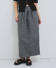 VICKY / ビッキー ミニ・ひざ丈スカート | フロントタックチェックスカート≪手洗い可能≫