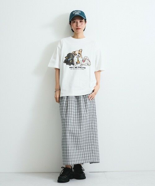 VICKY / ビッキー ミニ・ひざ丈スカート | フロントタックチェックスカート≪手洗い可能≫ | 詳細4