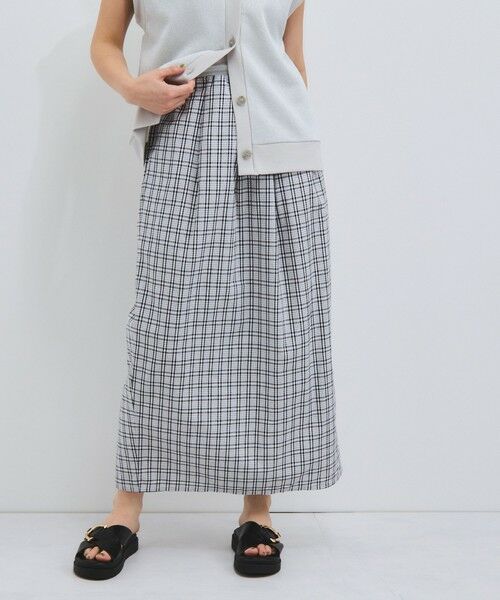 VICKY / ビッキー ミニ・ひざ丈スカート | フロントタックチェックスカート≪手洗い可能≫ | 詳細6