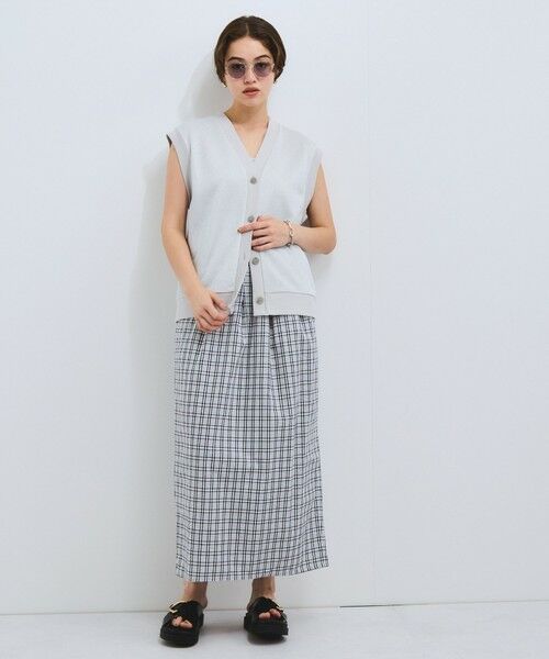 VICKY / ビッキー ミニ・ひざ丈スカート | フロントタックチェックスカート≪手洗い可能≫ | 詳細8