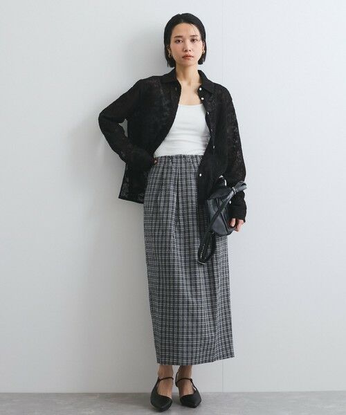 VICKY / ビッキー ミニ・ひざ丈スカート | フロントタックチェックスカート≪手洗い可能≫ | 詳細15